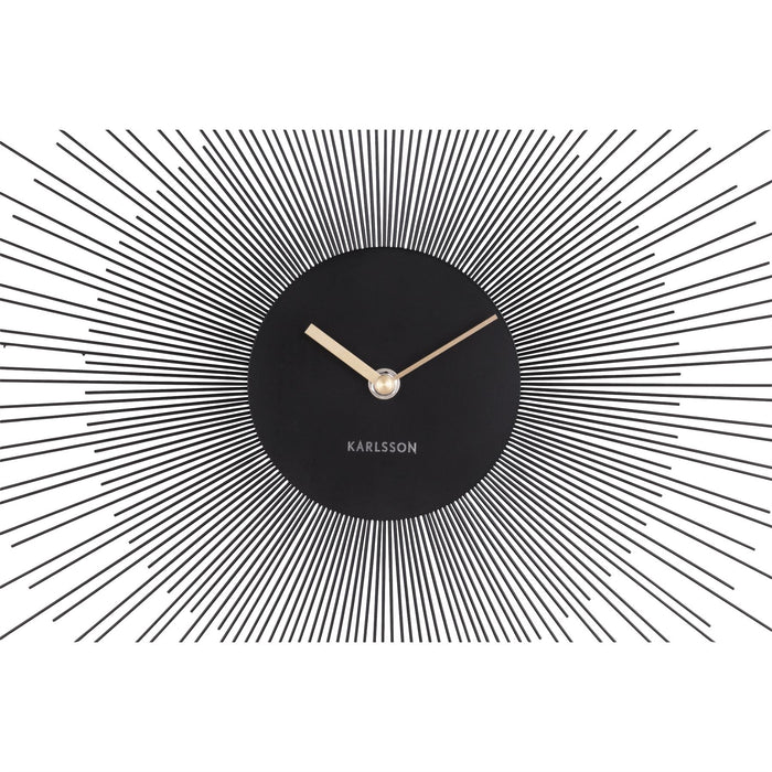 Karlsson Peony Black 60cm Wall Clock
