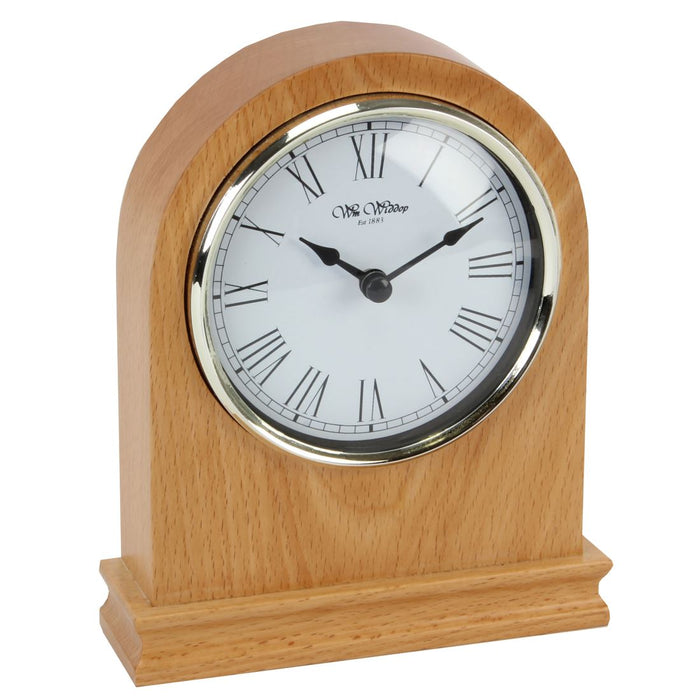 Wm.Widdop Arched Wooden Mantel Clock