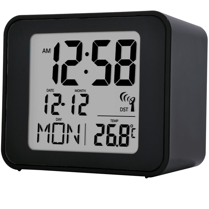 Acctim Cole Digital Alarm Clock in Black