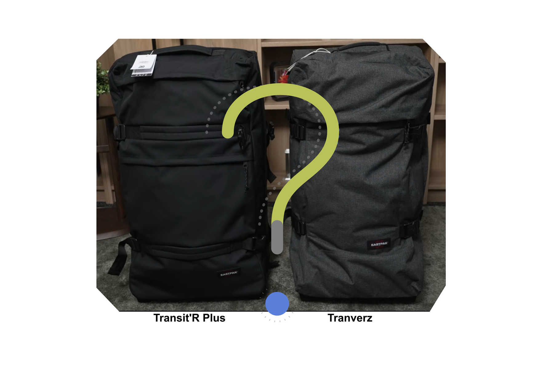Eastpak Tranverz vs Transit'R Plus, what are the differences?