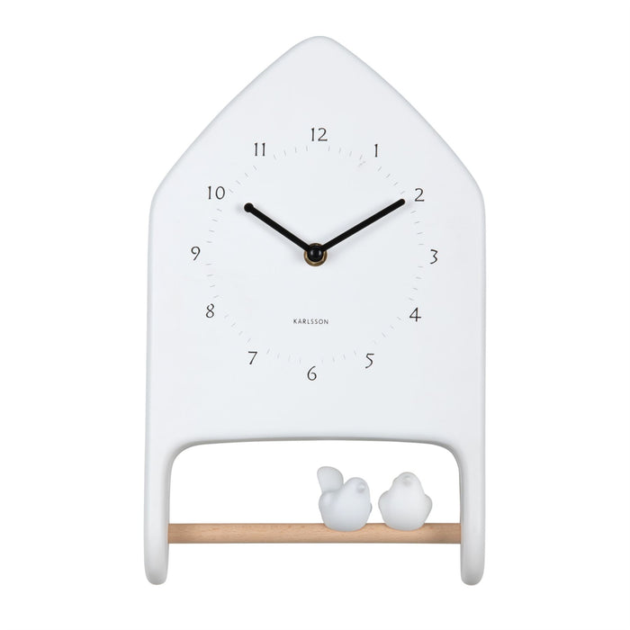 Karlsson Wall Clock Singing Love Birds