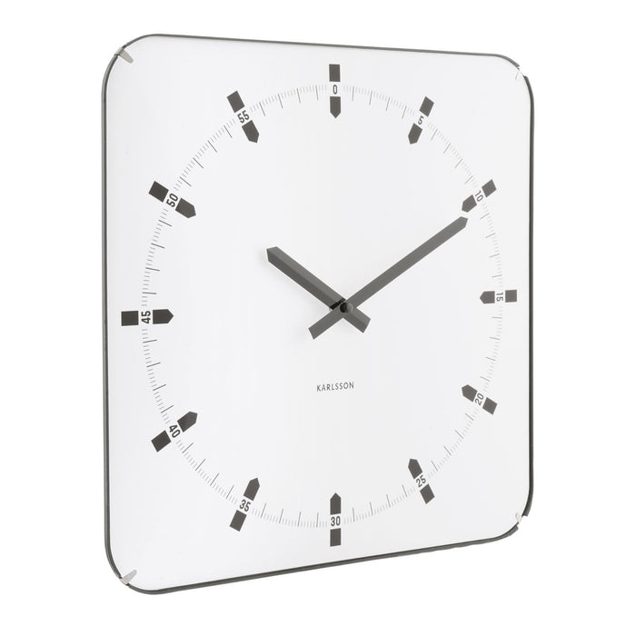 Karlsson Sucinto Dome Square Wall Clock