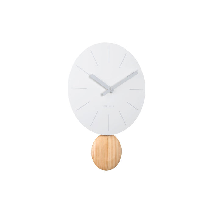 Karlsson Arlo Wooden  Pendulum 30cm Wall Clock