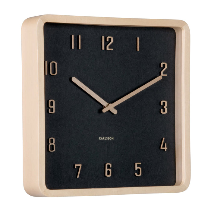 Karlsson Wooden Nervadura Square Wall Clock