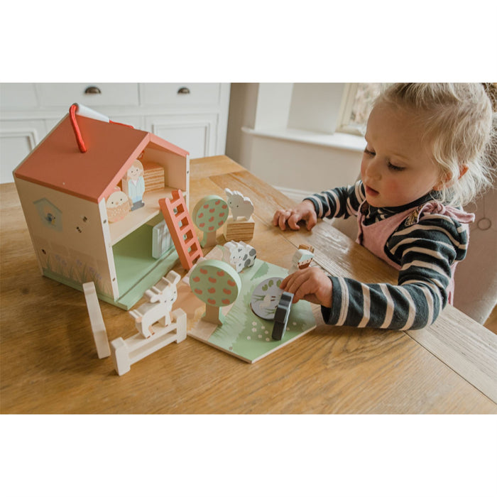 Orange Tree Toys Farmyard Wooden Play Set