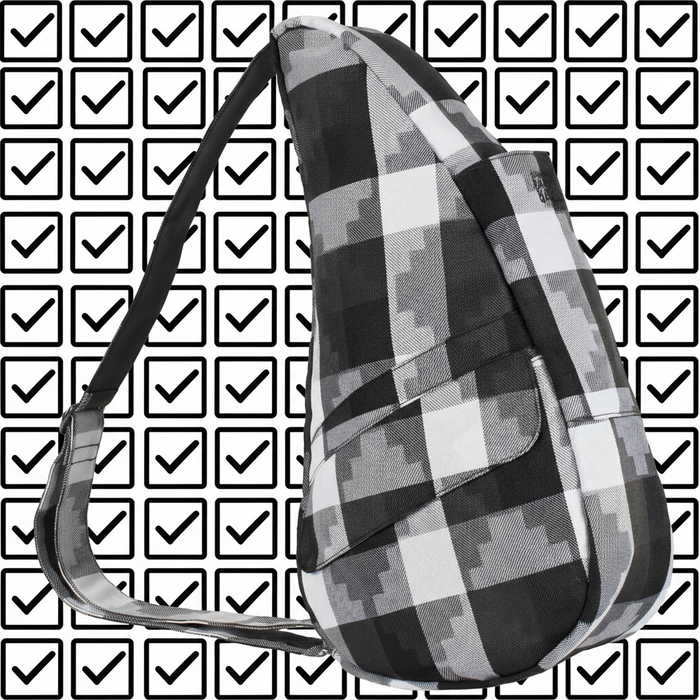 Healthy Back Bag Checkerboard Crossbody Bag