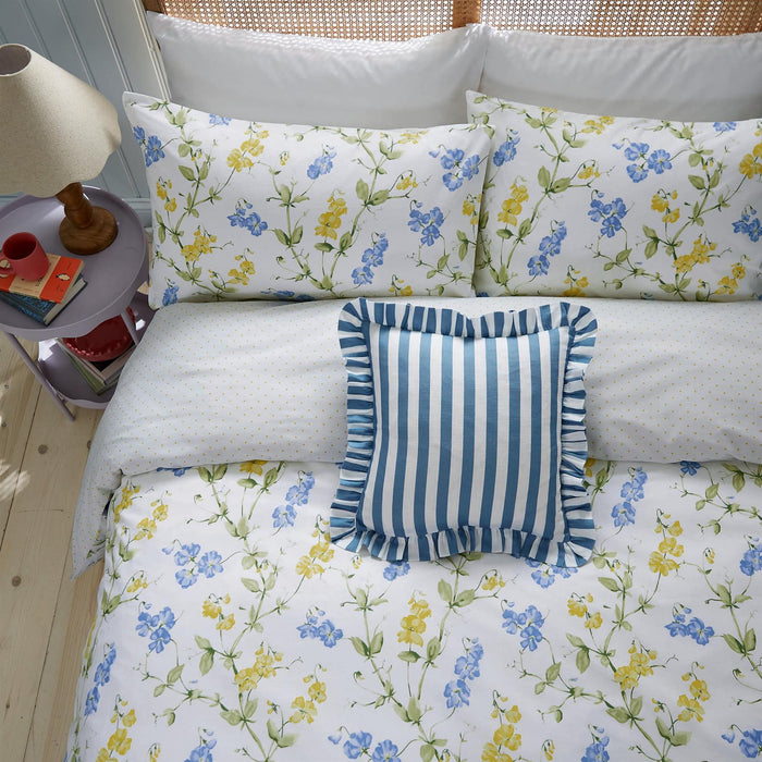 Helena Springfield Secret Garden Sweetpea Print Duvet Cover & Pillowcase Set