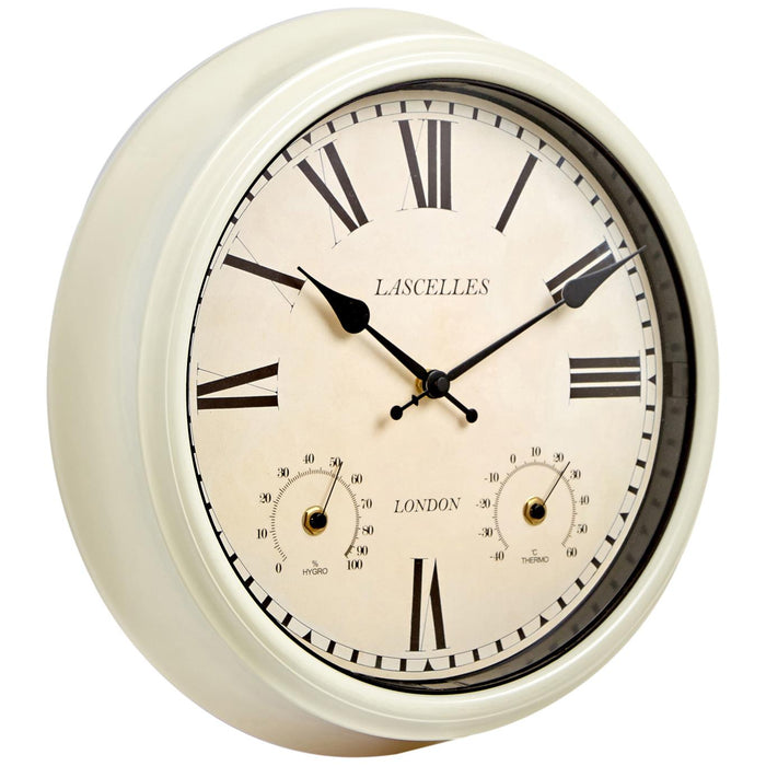 Lascelles Metal Outdoor Wall Clock