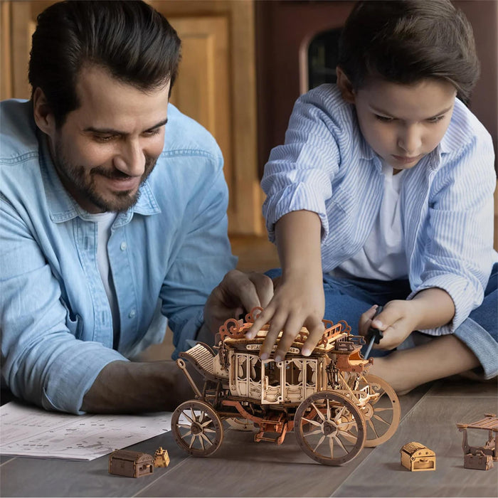 Robotime ROKR Stagecoach Mechanical Music Box Kit