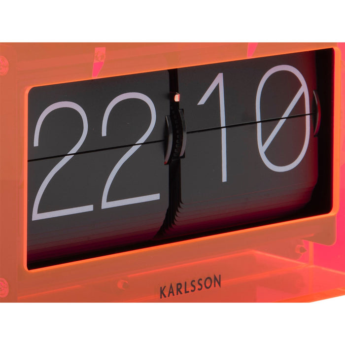 Karlsson Table Flip Clock Enclosed Boxed 20.7cm Clock