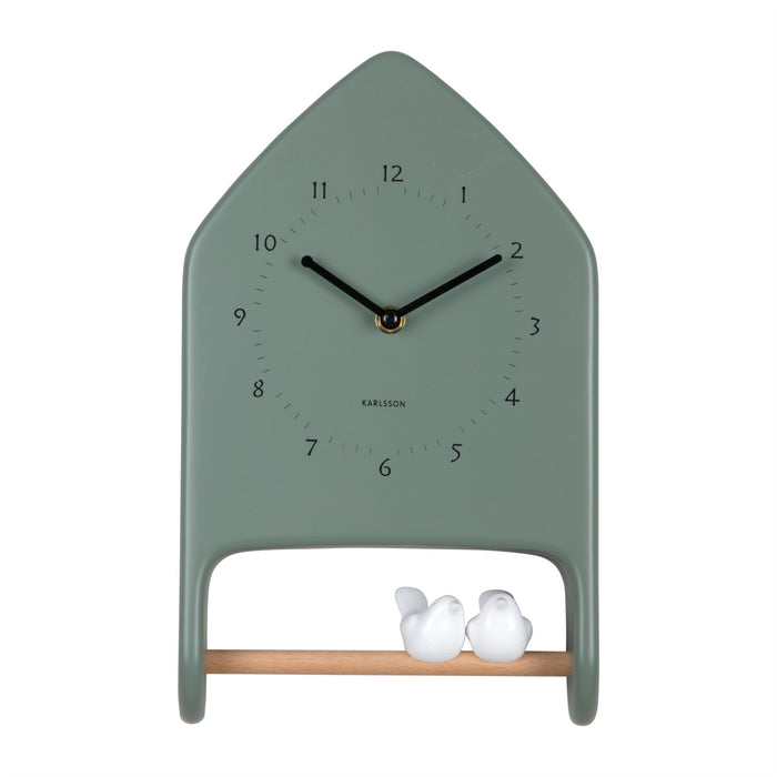 Karlsson Wall Clock Singing Love Birds