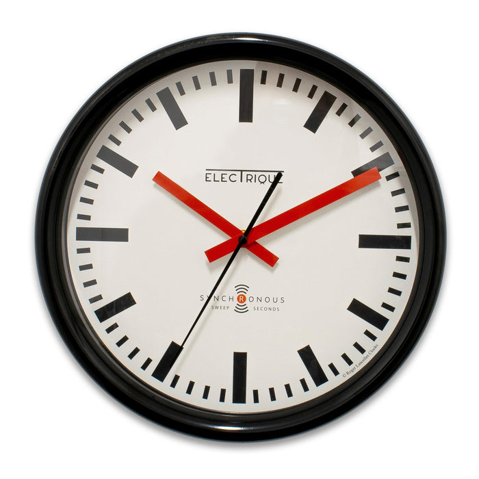 Lascelles Silent Sweep Station Wall Clock
