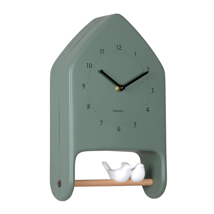 Karlsson Wall Clock Singing Love Birds