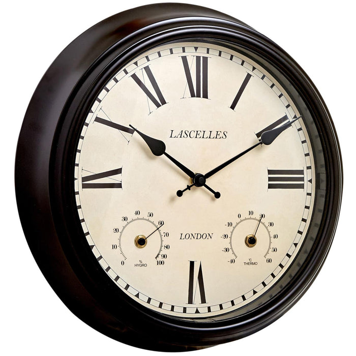 Lascelles Metal Outdoor Wall Clock