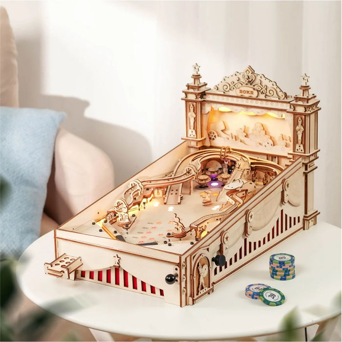 Robotime Rokr 3D Pinball Machine Wooden Model Kit