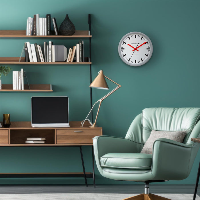 Lascelles Chrome Retro Wall Clock