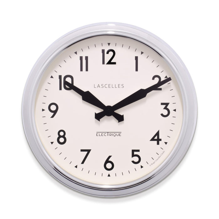 Lascelles Chrome Retro Wall Clock