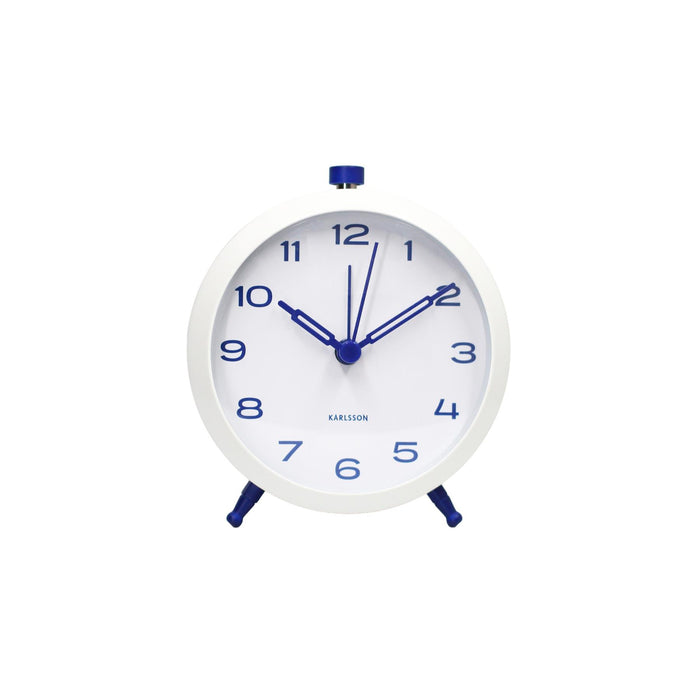 Karlsson Button Retro Analogue Alarm Clock