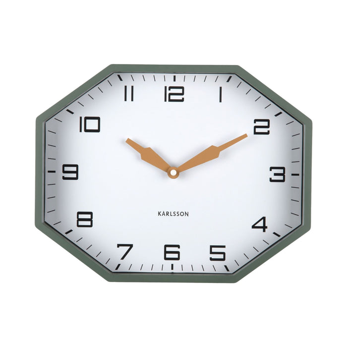 Karlsson Modern Factory Octagon Wall Clock