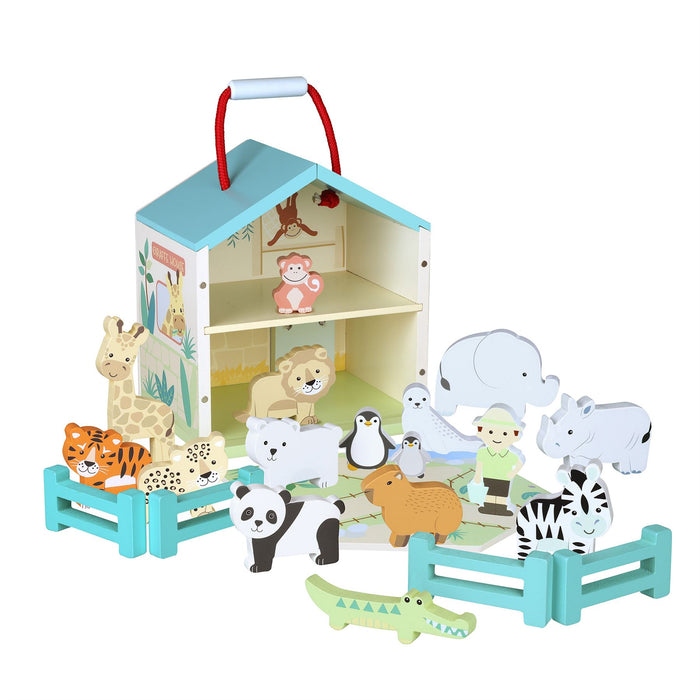 Orange Tree Toys Zoo Wooden Play Set