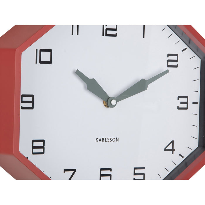 Karlsson Modern Factory Octagon Wall Clock