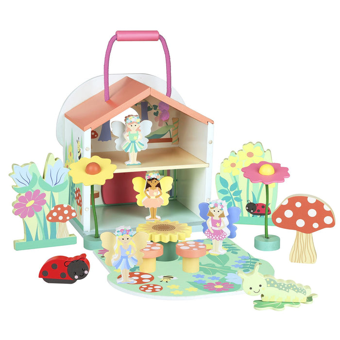 Orange Tree Toys Fairy House Wooden Play Set