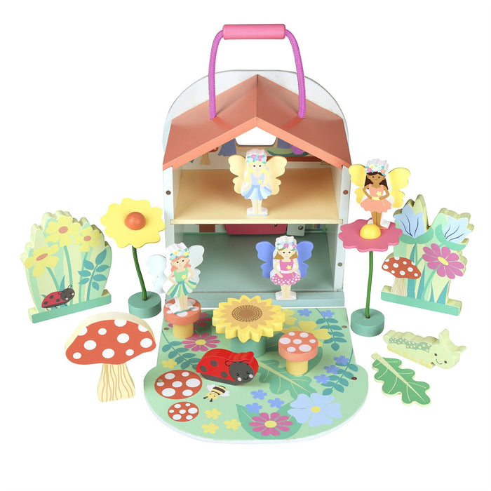 Orange Tree Toys Fairy House Wooden Play Set