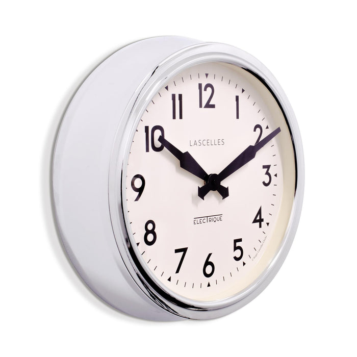 Lascelles Chrome Retro Wall Clock