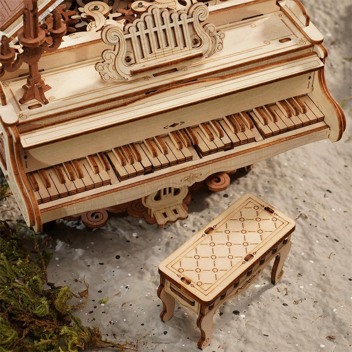 Robotime ROKR Magic Piano 3D Musical Box Wooden Model Kit