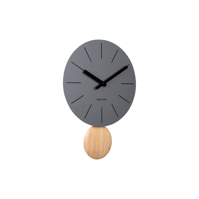 Karlsson Arlo Wooden  Pendulum 30cm Wall Clock