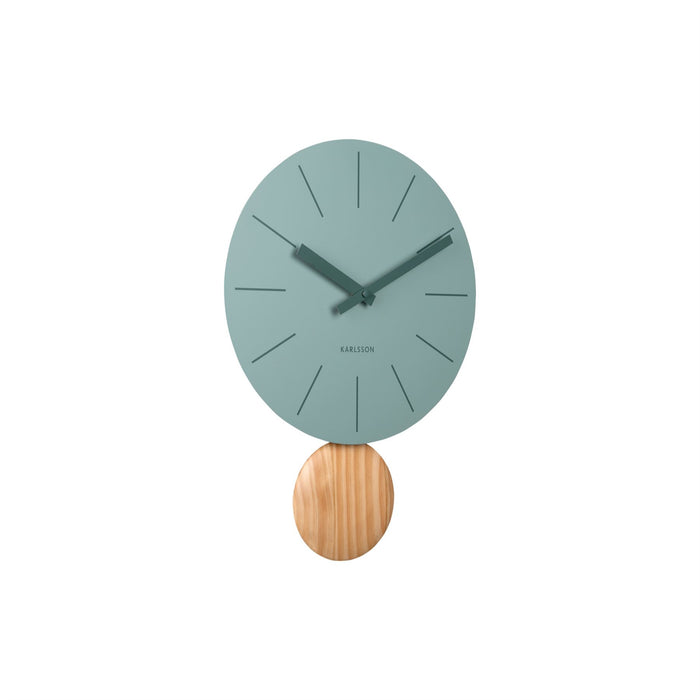 Karlsson Arlo Wooden  Pendulum 30cm Wall Clock