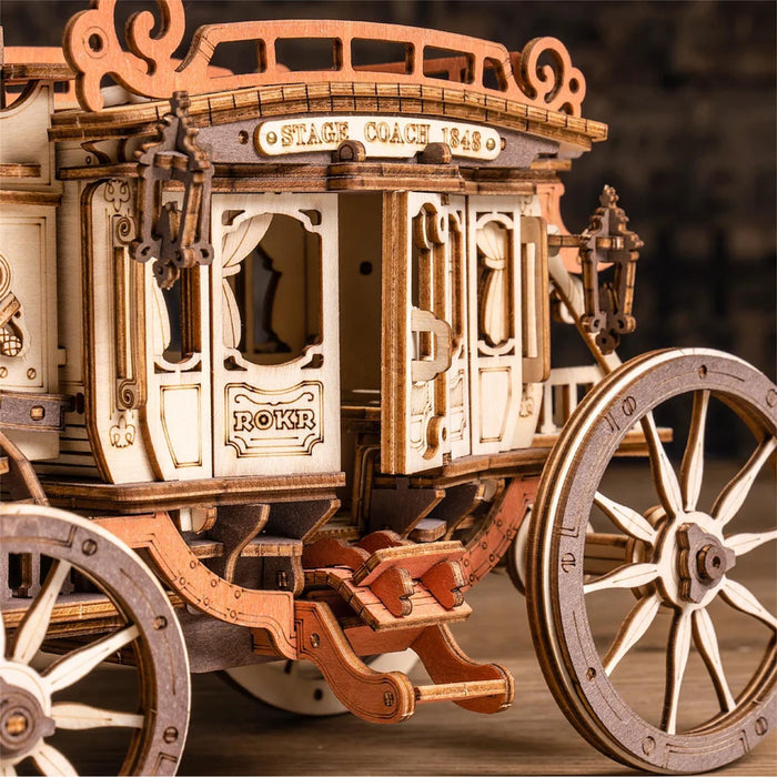 Robotime ROKR Stagecoach Mechanical Music Box Kit