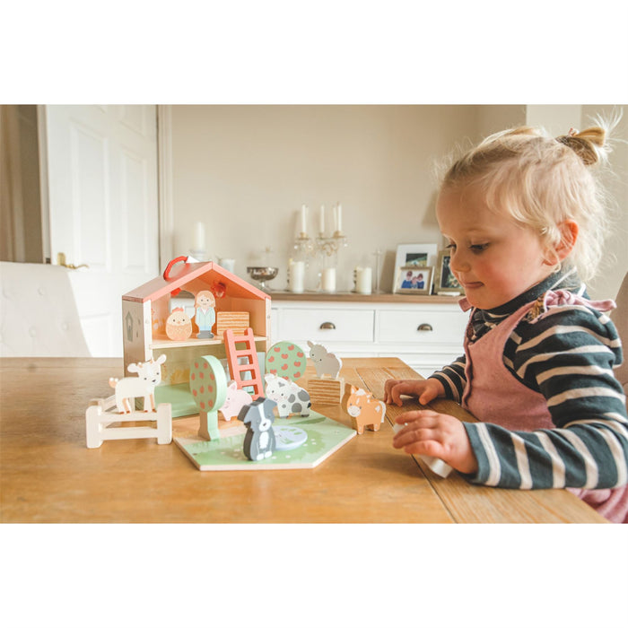 Orange Tree Toys Farmyard Wooden Play Set