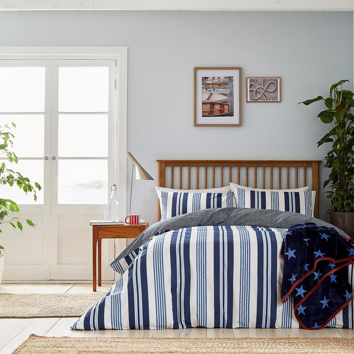 Helena Springfield Long Island Huntington Stripe Duvet & Pillowcase Set