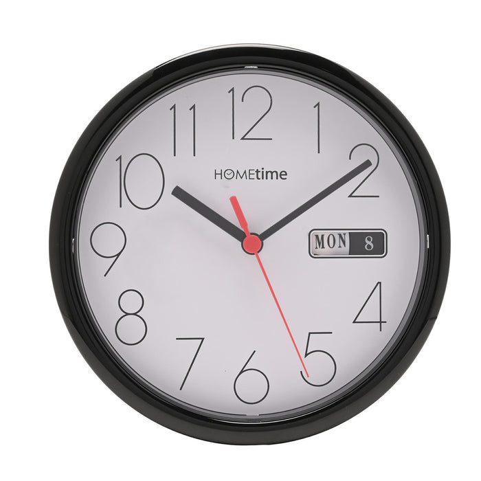 Hometime 21.5cm Day Date Wall Clock