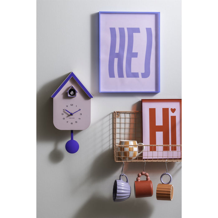 Karlsson Dupla Two Tone Colour Cuckoo Wall Clock