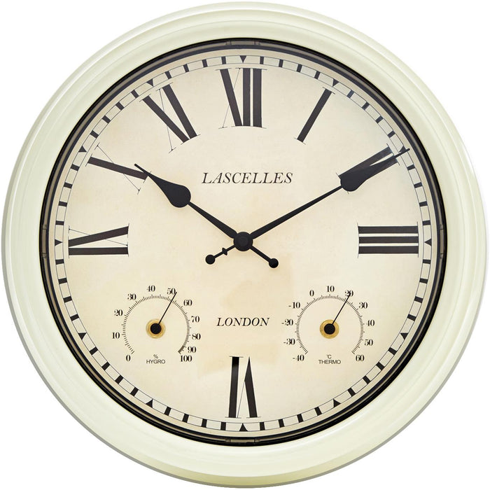 Lascelles Metal Outdoor Wall Clock