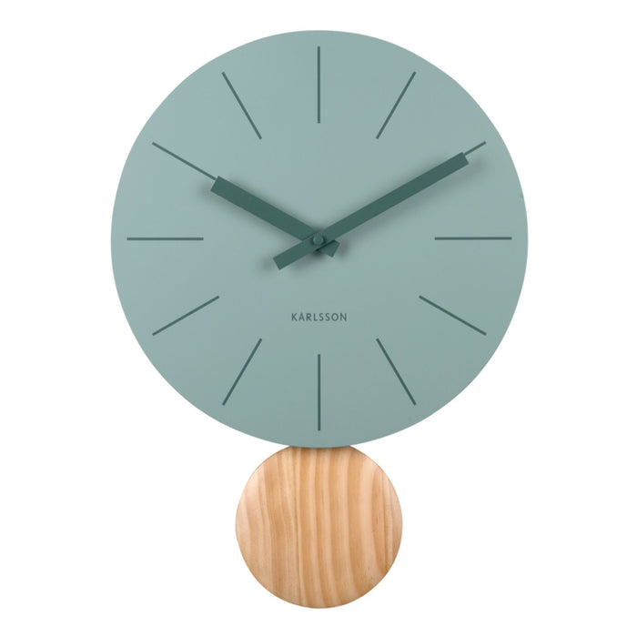 Karlsson Arlo Wooden  Pendulum 30cm Wall Clock
