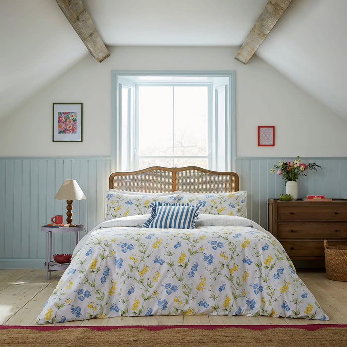Helena Springfield Secret Garden Sweetpea Print Duvet Cover & Pillowcase Set