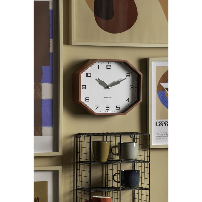 Karlsson Modern Factory Octagon Wall Clock