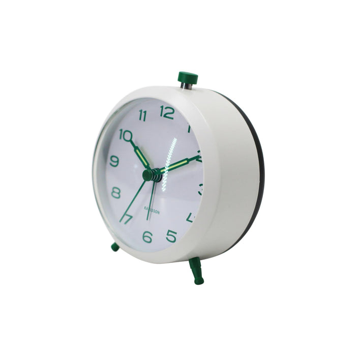 Karlsson Button Retro Analogue Alarm Clock
