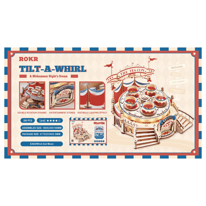 Robotime ROKR Tilt-A-Whirl Building Kit