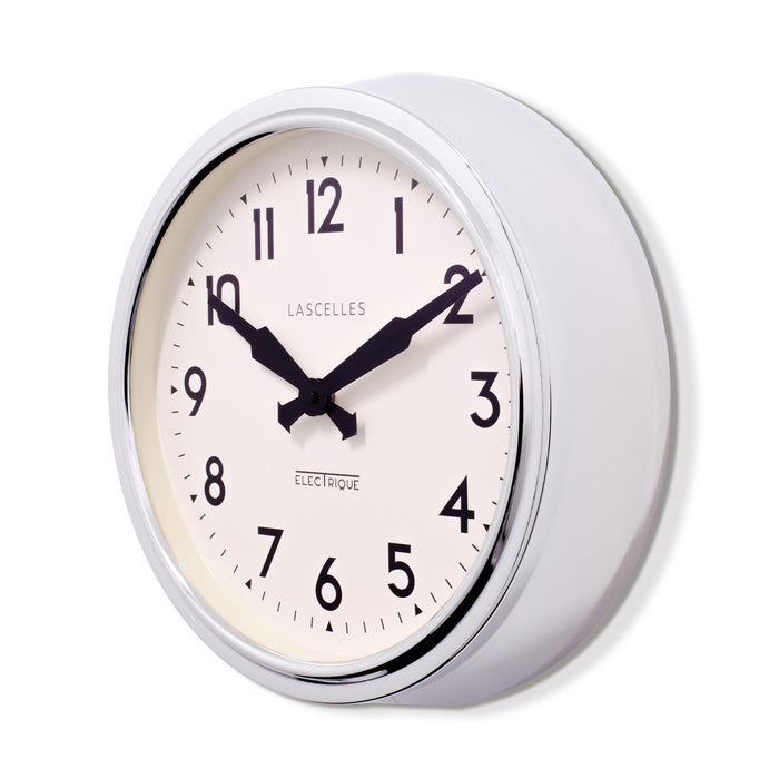 Lascelles Chrome Retro Wall Clock