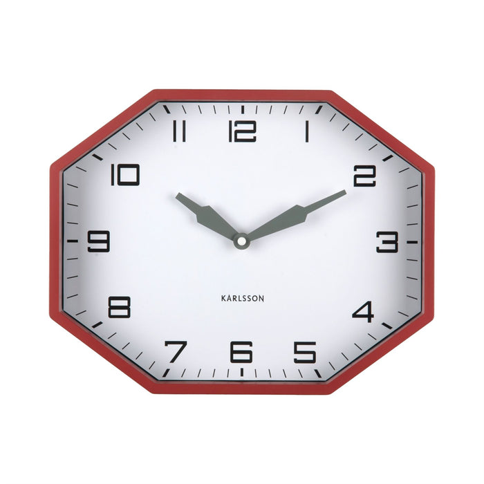 Karlsson Modern Factory Octagon Wall Clock