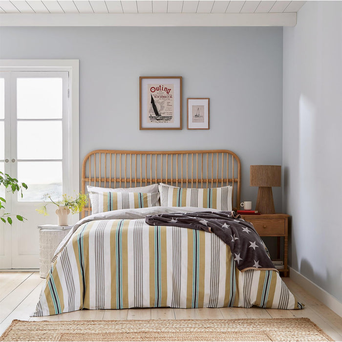 Helena Springfield Long Island Huntington Stripe Duvet & Pillowcase Set