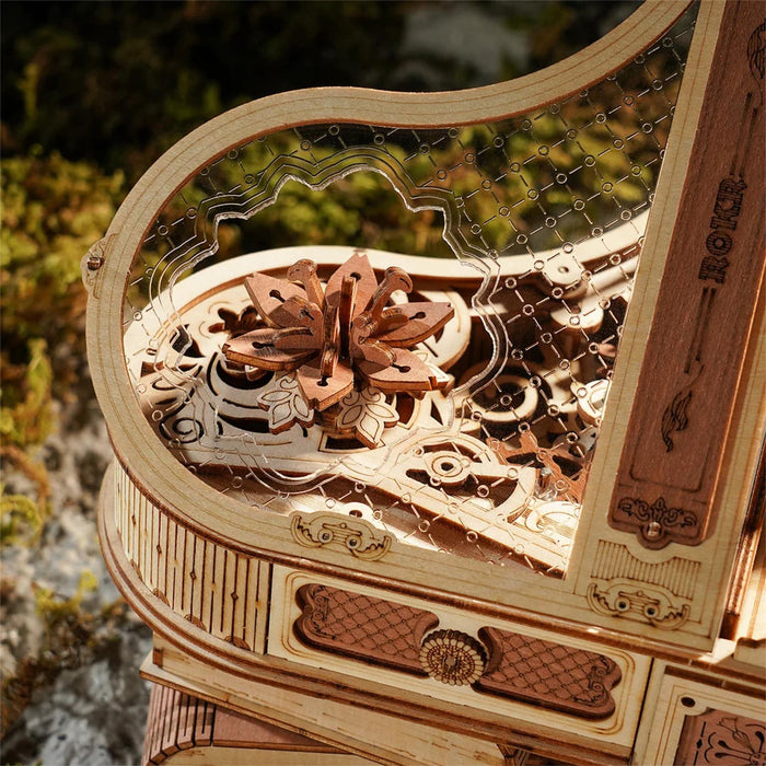 Robotime ROKR Magic Piano 3D Musical Box Wooden Model Kit