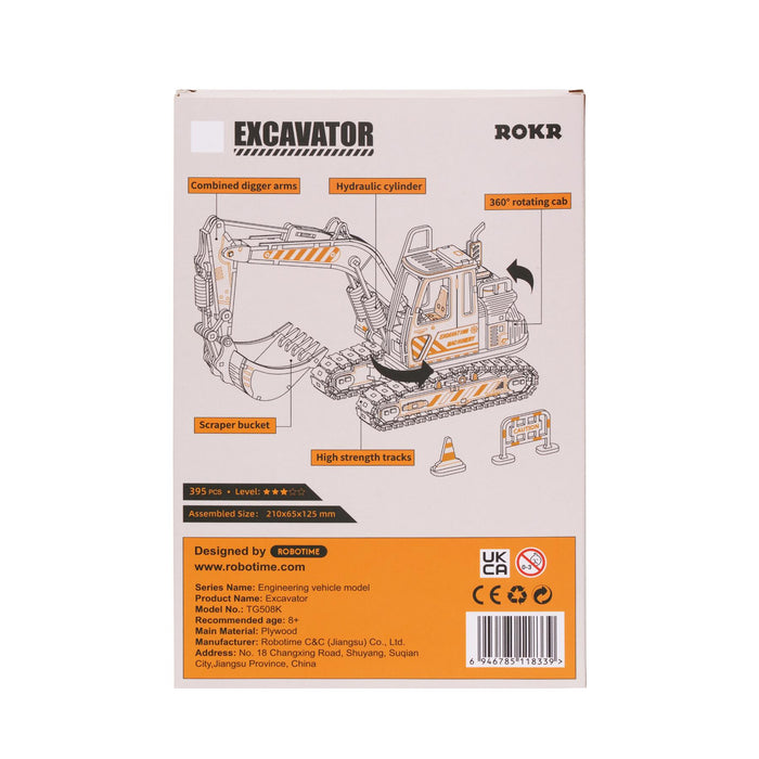 Robotime ROKR Self Build 3D Model Kit - Construction Vehicles