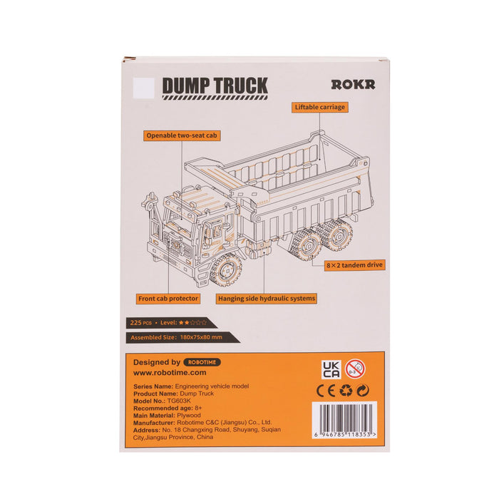 Robotime ROKR Self Build 3D Model Kit - Construction Vehicles