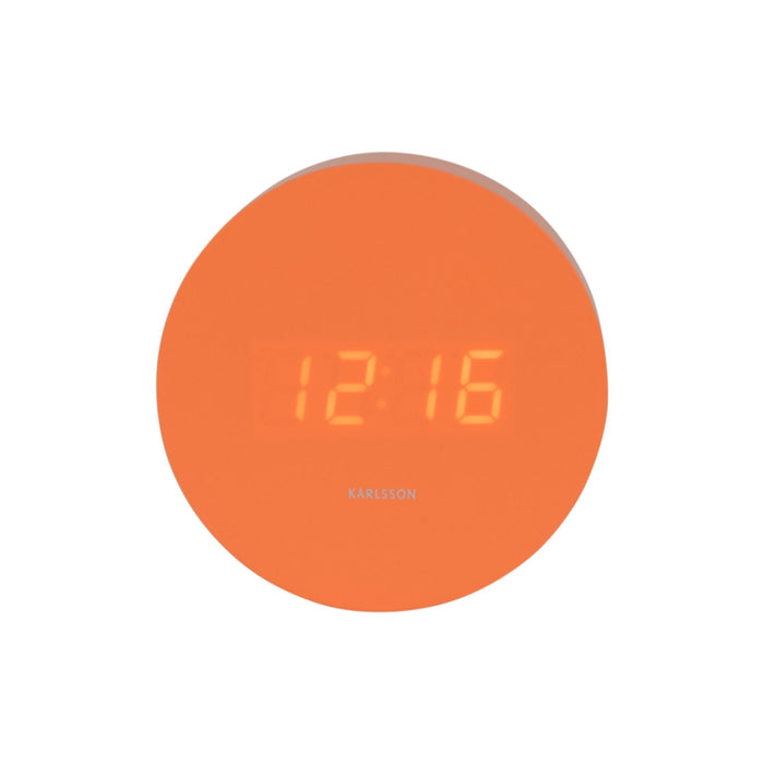 Karlsson Spry LED Display Round Alarm Clock