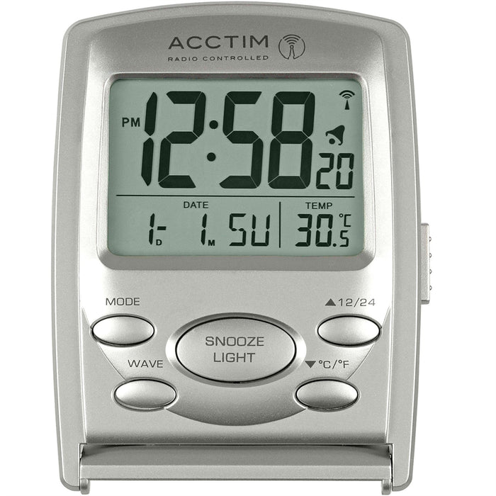 Acctim Vista Radio Controlled Travel Alarm Clock